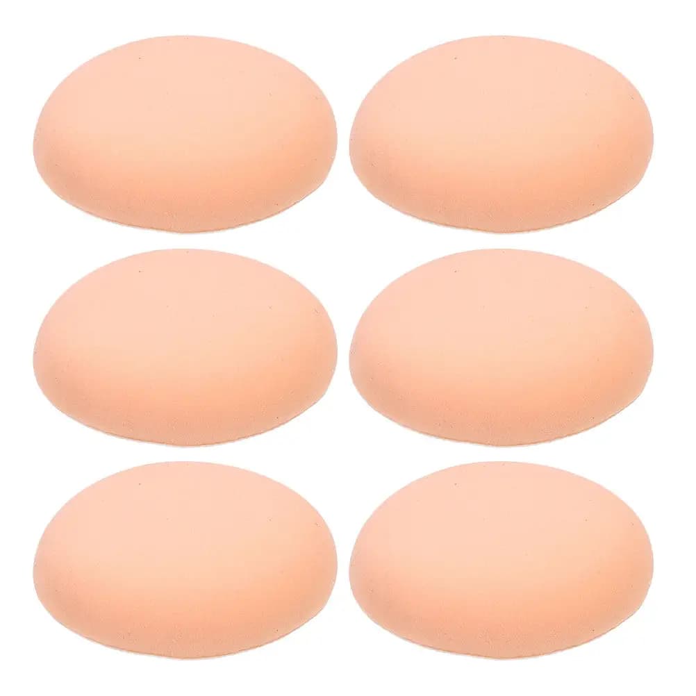 6Pcs Makeup Powder Sponges Dual-Use Small Makeup Puff for Face Foundation Concealer Wet Dry Powder Round Smooth