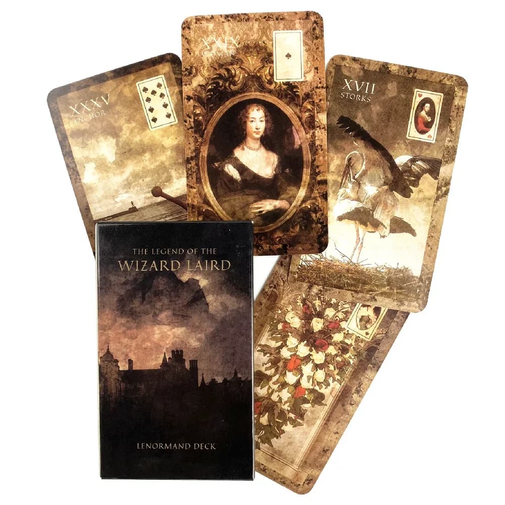 1 pz Mazzo Tarocchi Leggenda Del Mago Laird Lenormand Mazzo di Tarocchi Per Il Tempo Libero Partito Gioco Da Tavolo Fortune-telling Profezia Oracolo Carte
