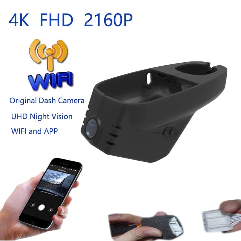 4K Plug And Play Videoregistratore per auto Wifi DVR Dash Camera per Ford Territory 2019 2020 2021 Edge 2020 2021 2022 2023