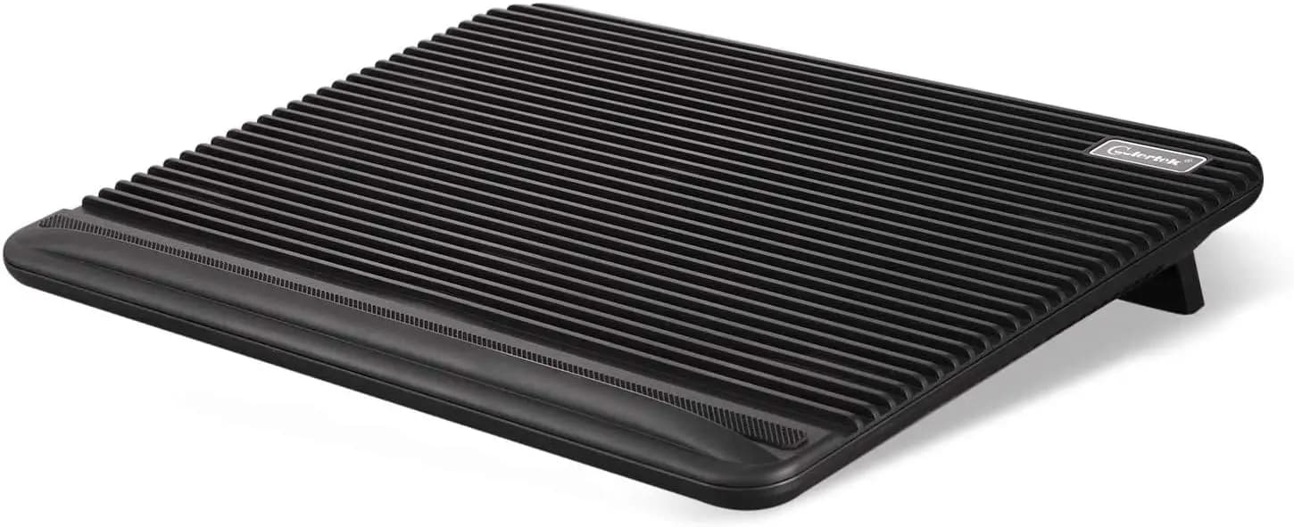 Base di Raffreddamento USB per Laptop con 2 Ventole Silenziose, Supporto Regolabile per Notebook da 11-17 Pollici, Nero