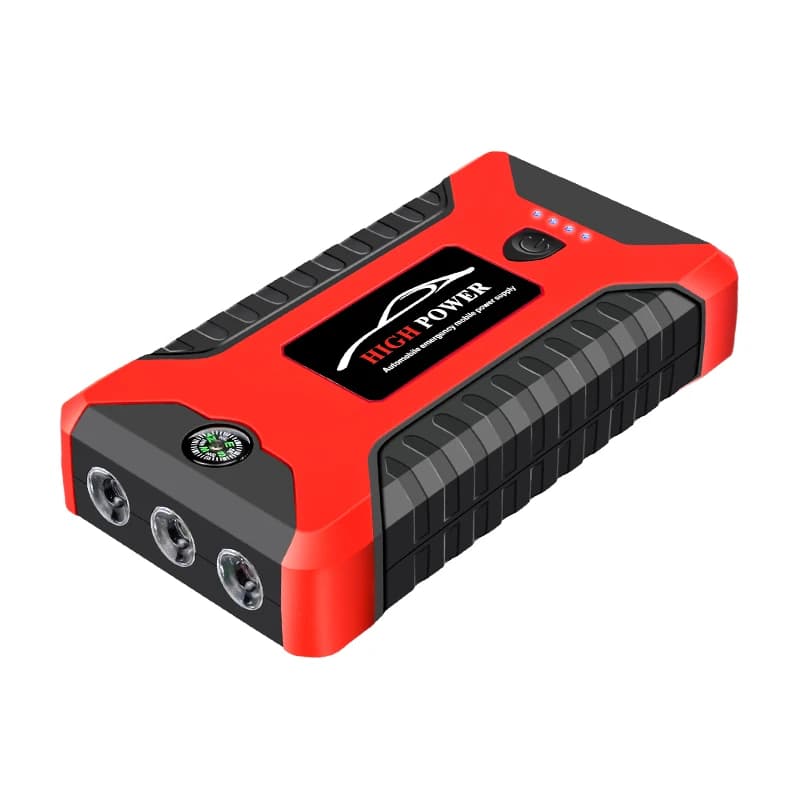 Avviatore di emergenza per auto portatile da 12 V con compressore d'aria Batteria per auto Avviatore di emergenza Stazione di alimentazione Avviatore di emergenza multifunzione per auto