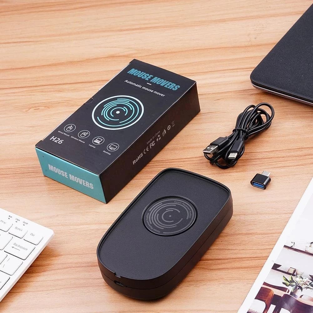 Mouse Jiggler Mouse virtuale movimento automatico Anti-sonno per prevenire il blocco del Computer schermo Mouse artefatto elettronico Mouse Mover