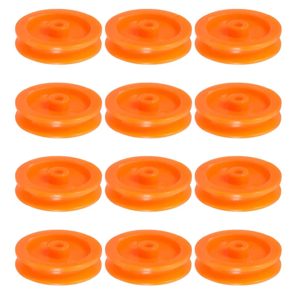 50 Pezzi Pulegge in Plastica Portatili e Scorrevoli per Riparazione Fai-da-Te di Auto RC, Aerei, Sostituzione Ingranaggi, Progetti Artigianali e Giocattoli