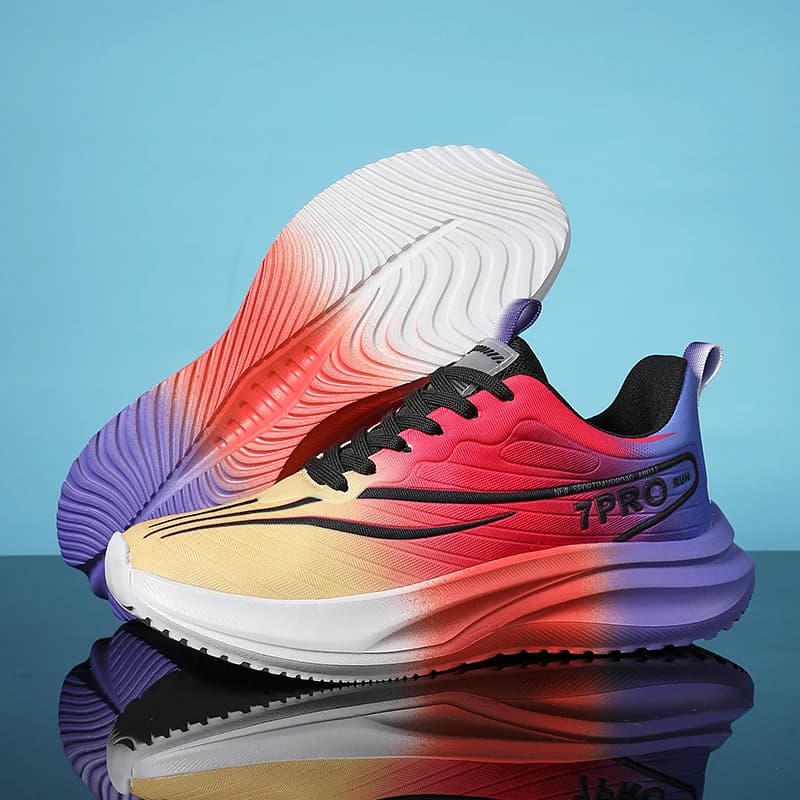 Scarpe da corsa da uomo Scarpe da tennis piatte casual piatte leggere di grandi dimensioni per sport all'aria aperta 2024 Sneaker da uomo comoda con lacci alla moda