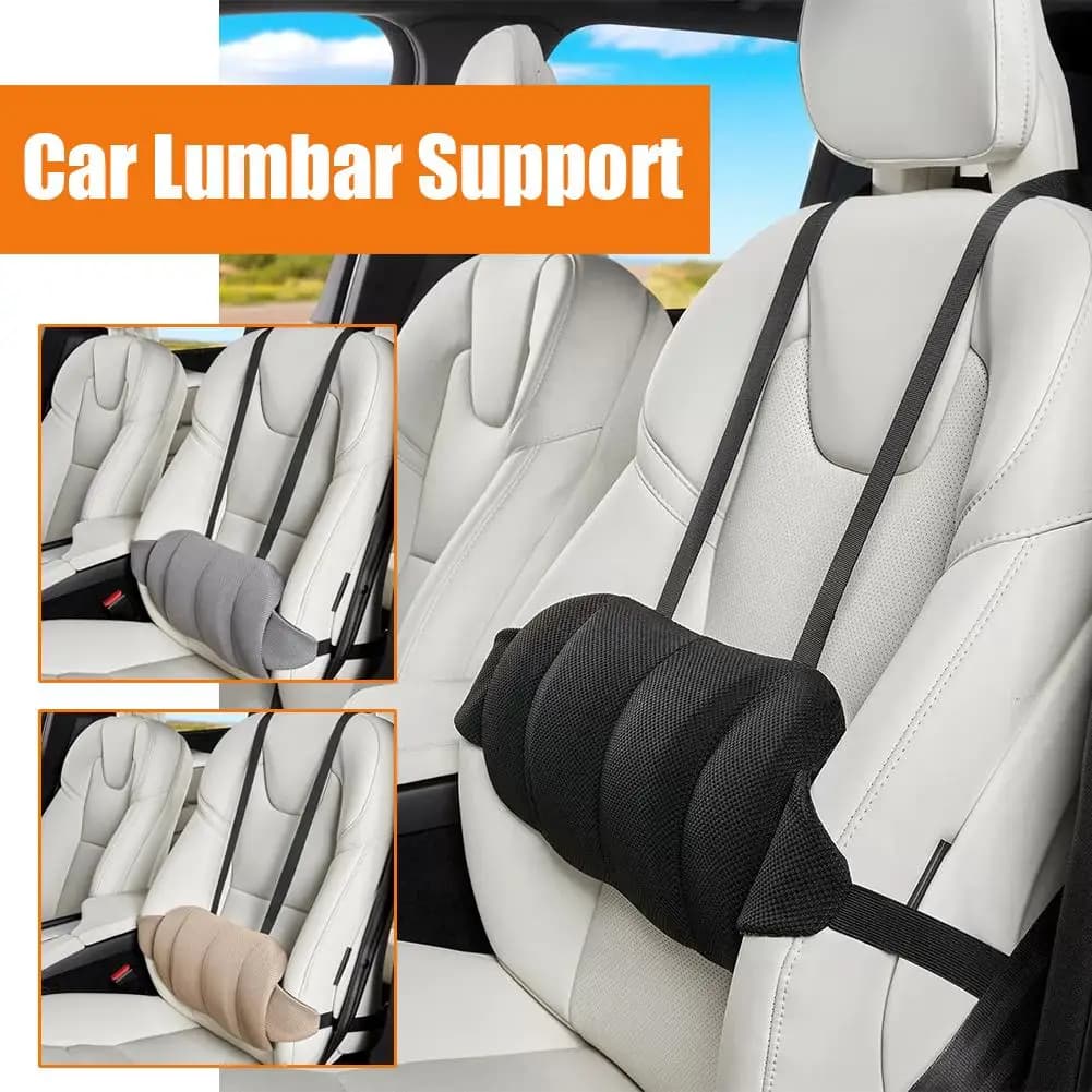 Nuovo cuscino per seggiolino auto Cuscino ergonomico per la vita Memory Pad Schienale per conducente Schiuma lombare da viaggio Supporto per il comfort della schiena C0Q1