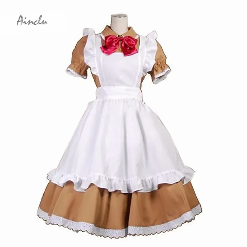 Ainclu TOP Selling Axis Powers Hetalia Maid Chibi Romano Maid Costume Cosplay Donna Chiusura Per Costumi di Halloween Per Le Donne