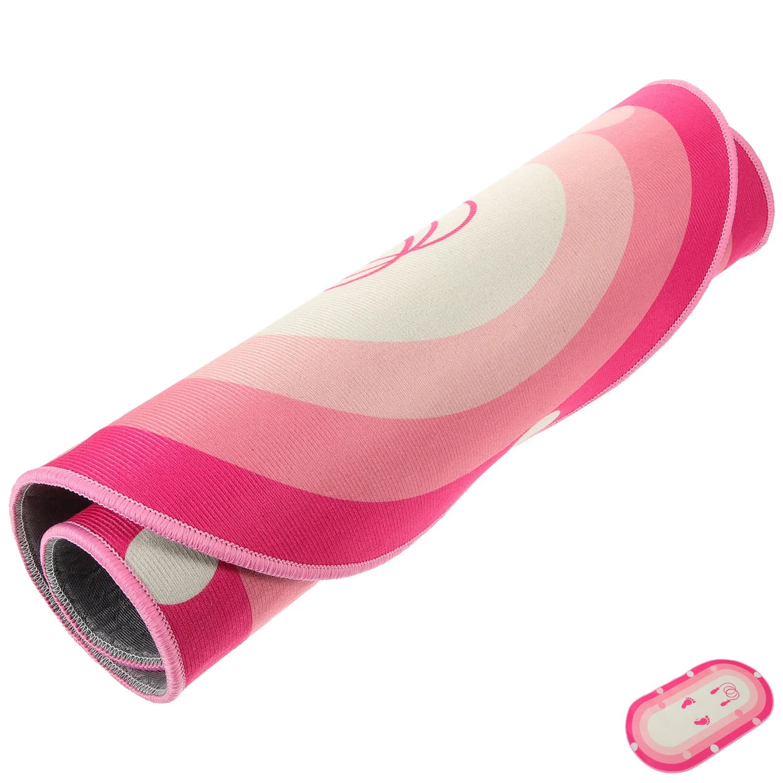 Premium Polyester Sauce Mat with Corda, for Home Fitness, Yoga, Pilates, Aerobic, Silent, Soundproof, Portable, Multifunction