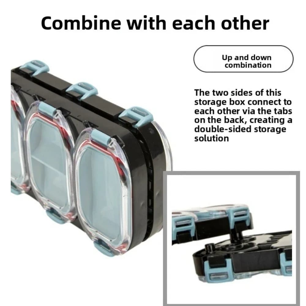 Magnet Seat Compartments Fishing Tackle Box Waterproof Design Organizer Box Tackle Box Organizer Unit Case Waterproof Unit Case