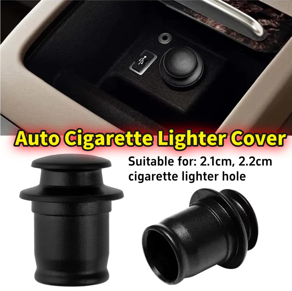 Lighting Covers Waterproof with 2.1/2.2cm Hole, Universal Dust Cover for Cigarette Lighters, Car Accessories