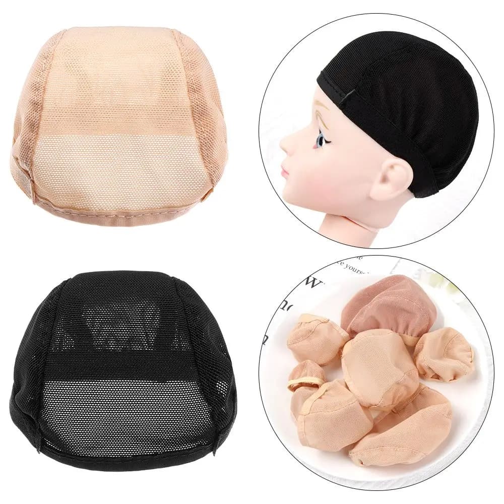Multi-sizes Doll DIY Accessories Wig Toy Hairnet Net Fixed Hair Non-slip Hat Cap Head Headgear