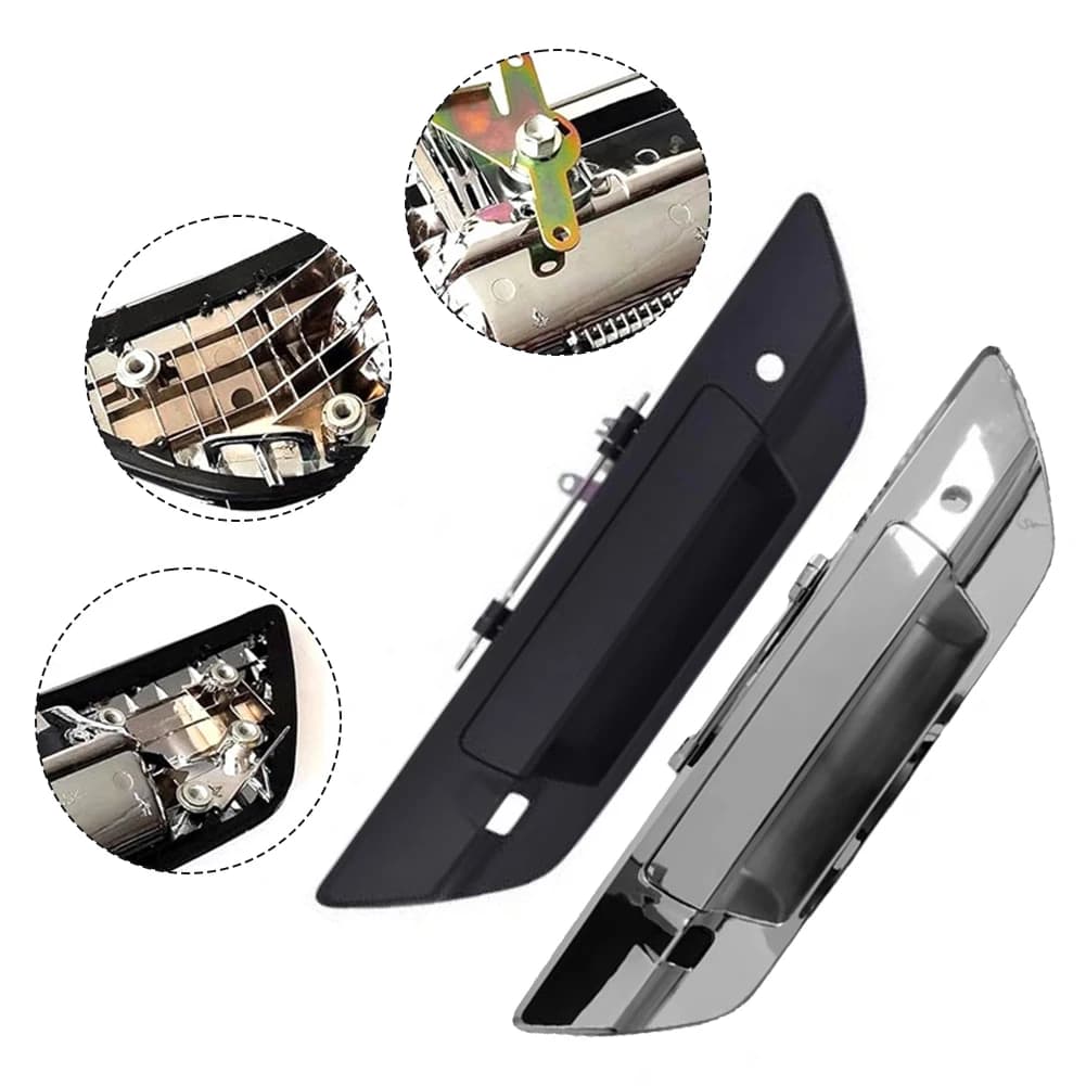 Maniglia posteriore di ricambio per Hilux Revo 2015-2021 con foro per telecamera e foro per chiave, compatibile con OEM 690900K110 690900K120