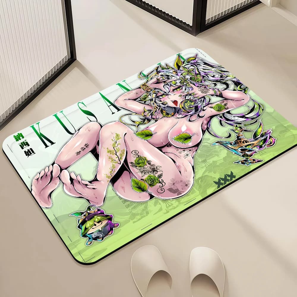 Tappetino Decorativo per Ingresso, Corridoio, Soggiorno e Balcone con Motivi Sexy e Anime