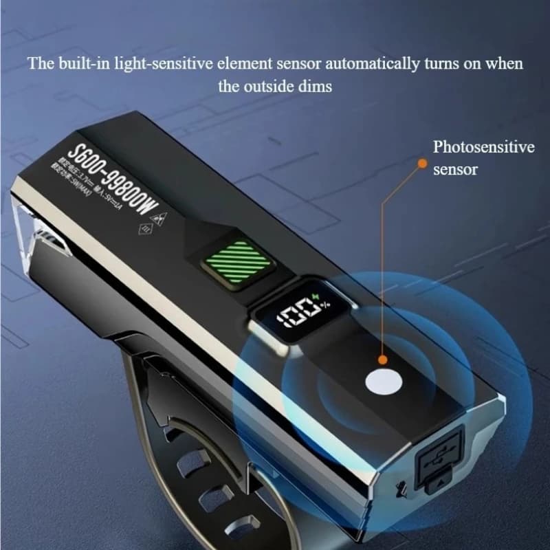 Luci da strada per mountain bike Luci notturne per bici a lunga durata Accessori per la guida Fari per bici super luminosi Attrezzatura per l'equitazione Nuovo