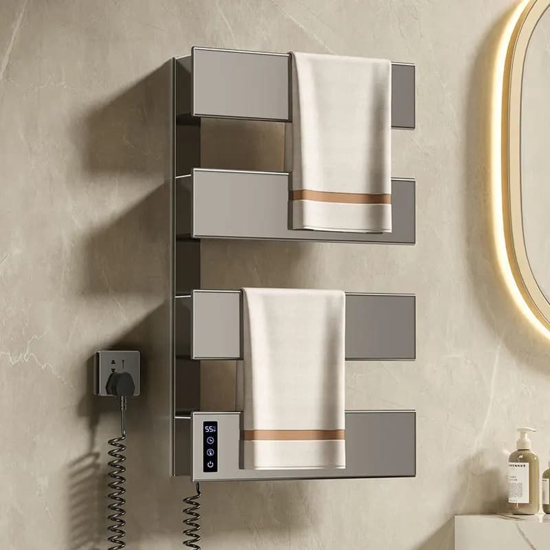 Portasciugamani da bagno Radiatore Appendiabiti da parete Porta asciugamani multistrato Riscaldatore Riscaldatori intelligenti per asciugamani a temperatura costante