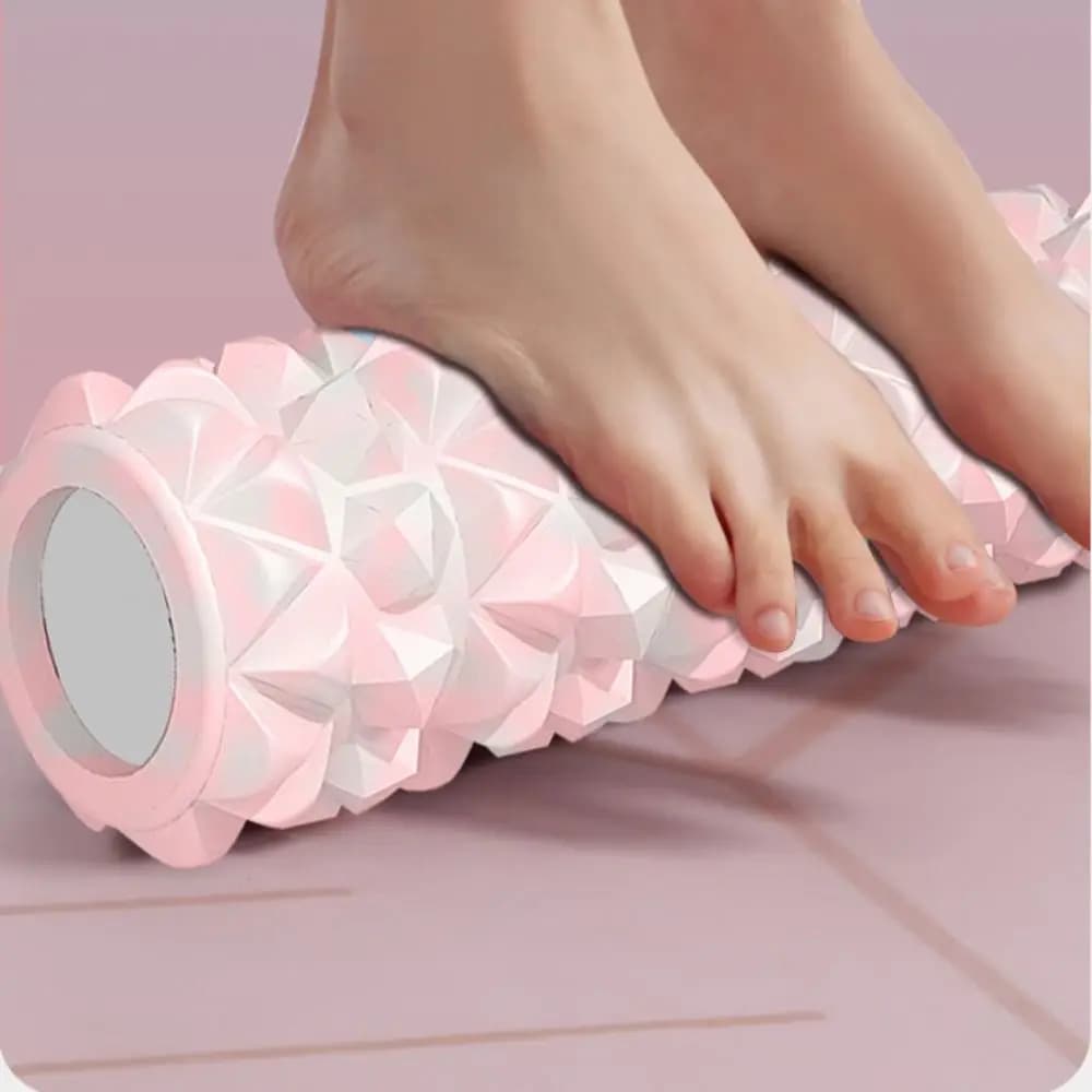 30/45 cm EVA Foam Roller Portable Deep Fabric Massage Yoga Massage Roller Lumbar Support Muscle Relaxation