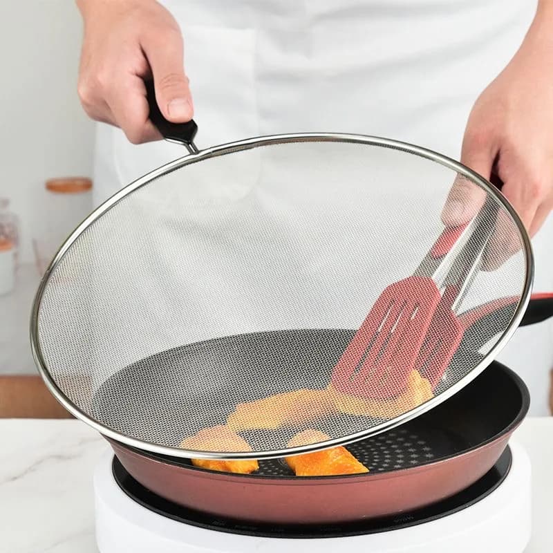1/3pcs Anti Splatter Guard Oil NetSplash Cover Pan Pot Frying Oil Cooking Cover Kitchen Tools Grease Splatter Screen Guards Mesh