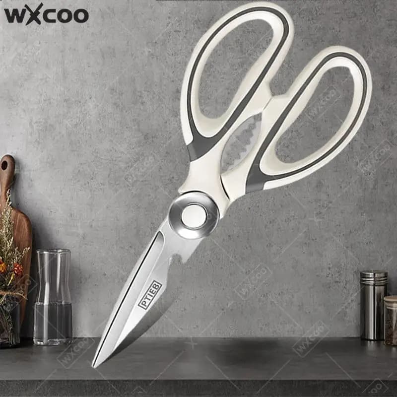 WXCOO Multi‑Purpose Chicken Bone Scissor with Comfortable Grip Design BBQ Meat Food Scissor Labour Saving Kitchen Scissors