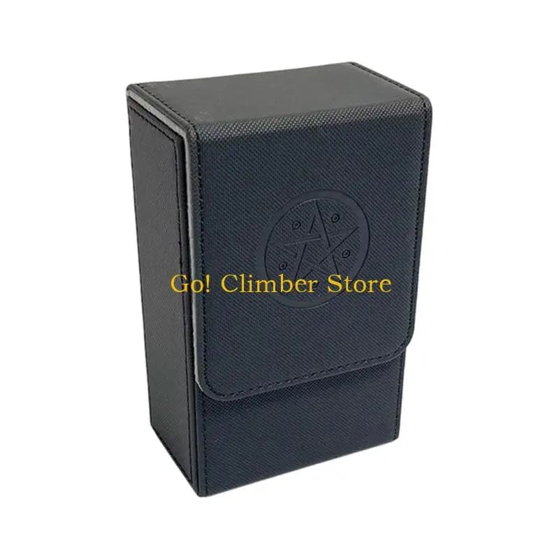 Q84C Scatola porta carte per tarocchi con chiusura magnetica Scatola per da viaggio in pelle PU