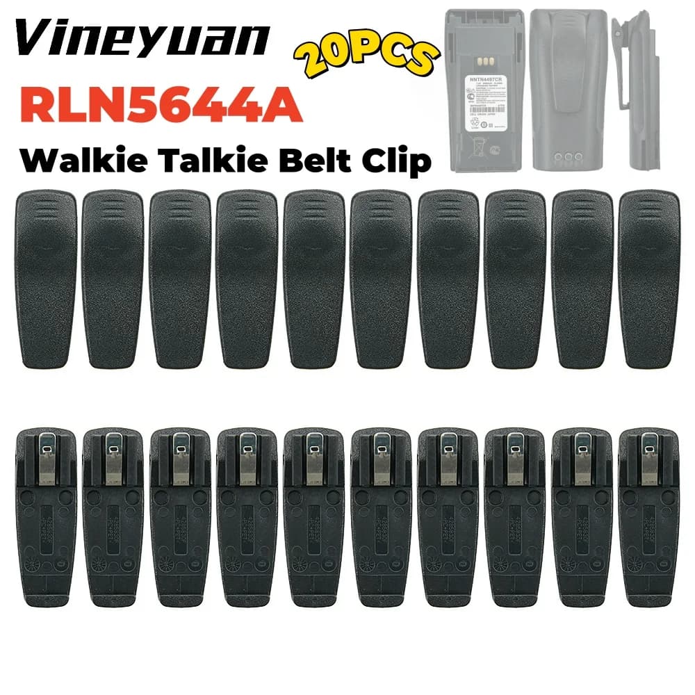 20PCS RLN5644A Walkie Talkie Clip da cintura per Motorola EP450 DP1400 CP040 CP200 CP140 CP180 A8 BPR40 PR400 DEP450 Xir P3688 GP300