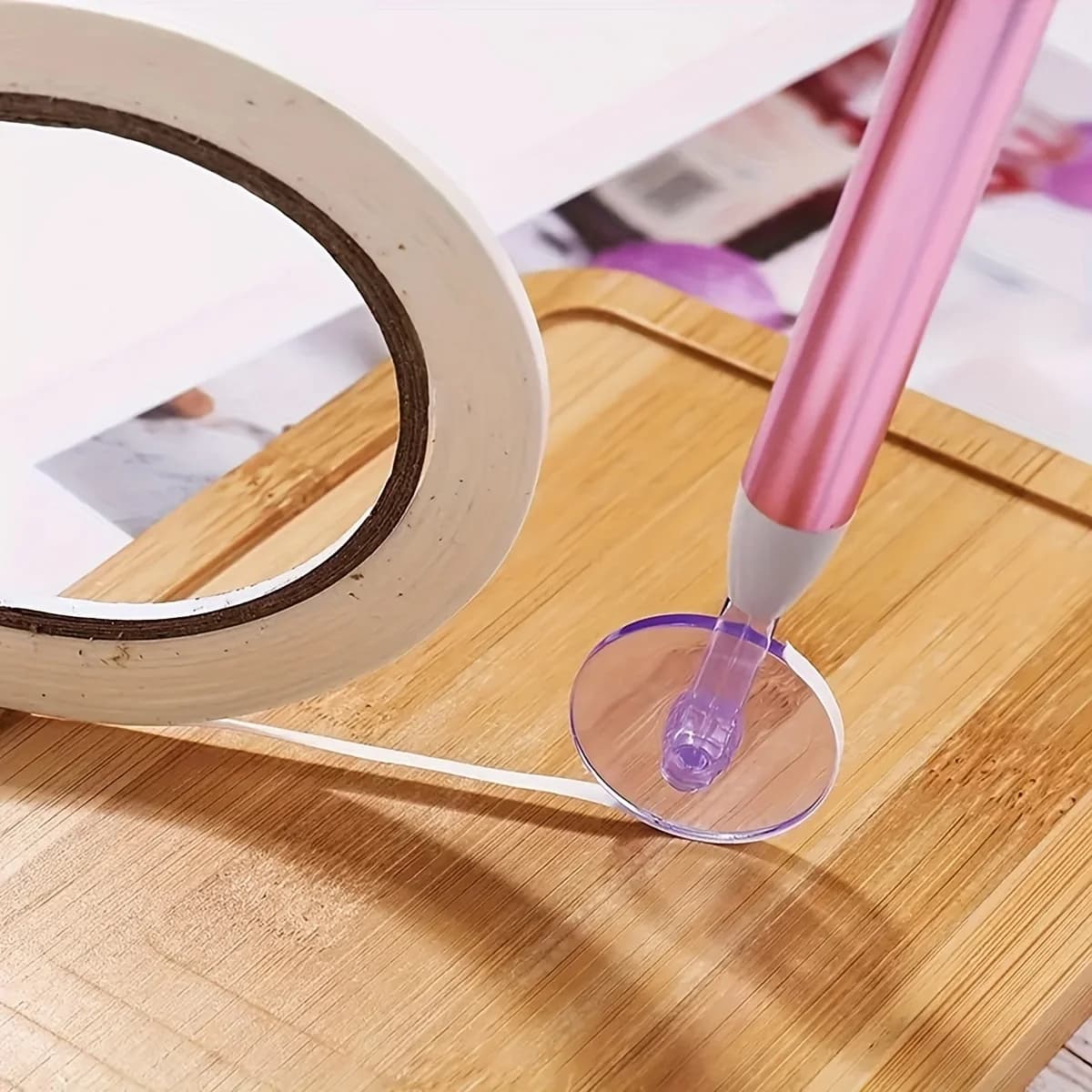 1 set of 5 roller tape sticker tools point drill pen slider easy painting diamond 5D tools tip collection quick roller