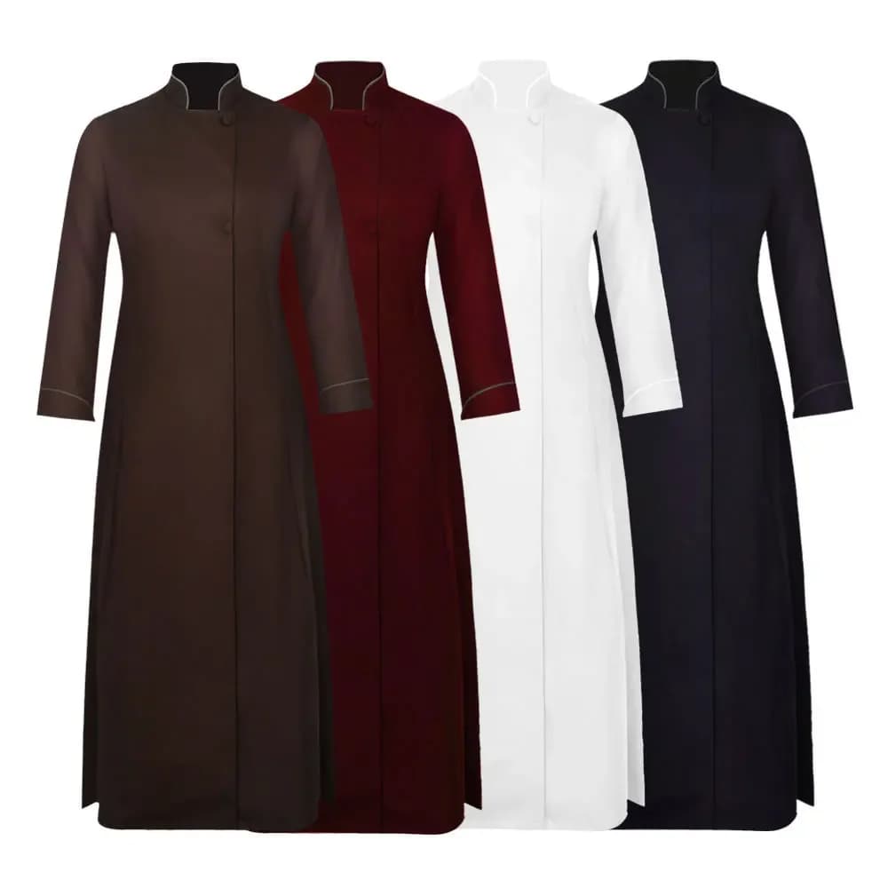 Clergy Men Cassock Priest Costume Bishop Roman Catholic Church Soutane Pope Pastor Father Mass Missionary Robes Outfit