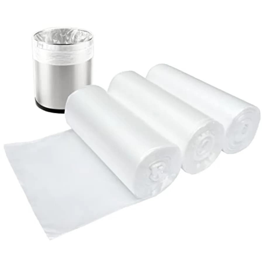 1.2 Gallon Small Trash Bags, 4.5 L Trash Can Liners Garbage Bags Wastebaskets Liners for Bathroom, s Clear Bags