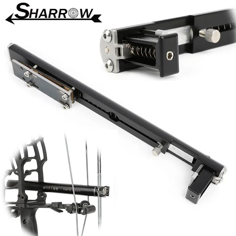 Bow Steel Ball Launcher Fit 9-10 Pcs 12mm-13mm Steel Ball Aluminum Alloy Holder for Dual-purpose Compound Bow Shooting Hunting