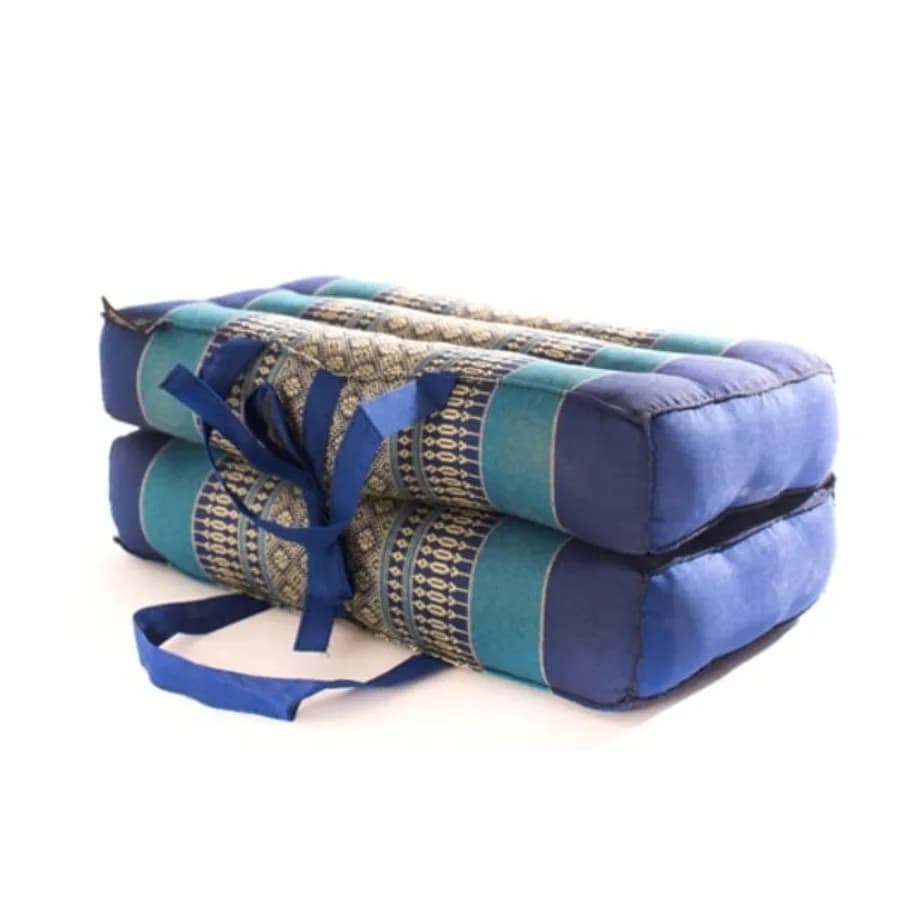 Foldable Cushion - Organic Kapok Filling use Folded and Unfolded for Meditation Soft Yoga Prop Portable Cushion