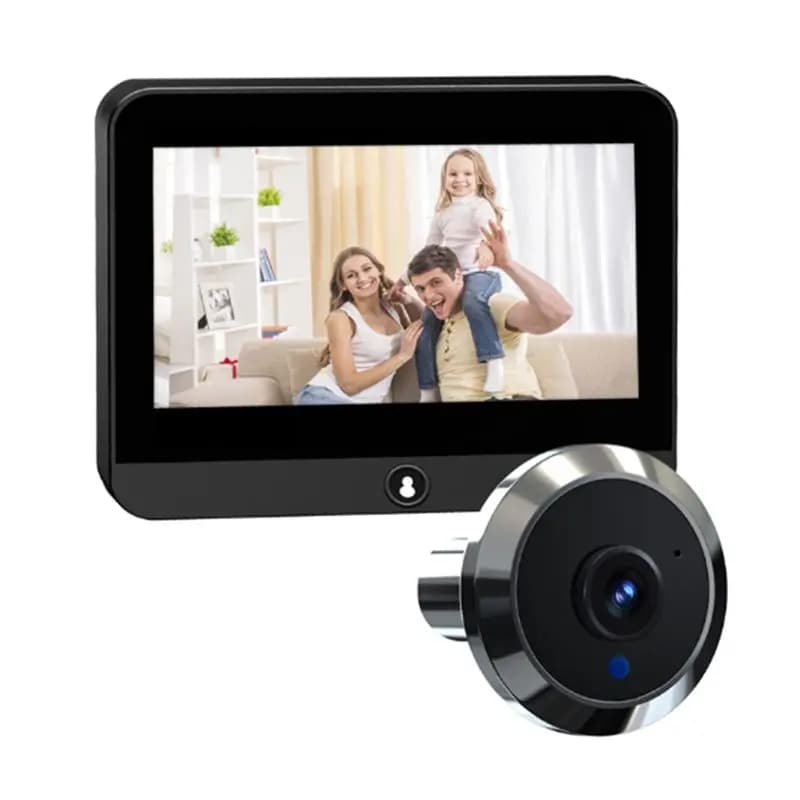 ABKL-4.3-Inch HD Video Doorbell Tuya Wifi Remote Intelligent Visual Doorbell App Alarm Push Video Recording