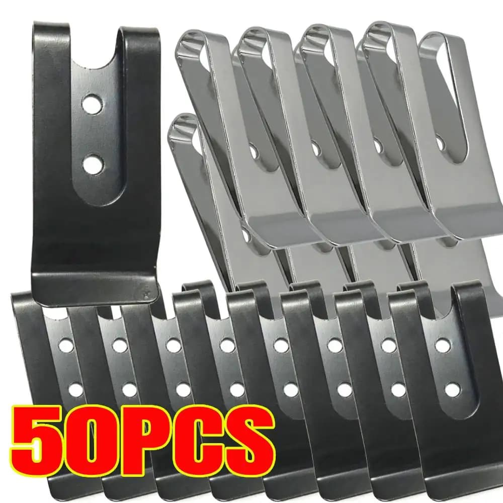 50-1PCS Metallo Nero Fermasoldi Mens Metallo Argento Porta contanti Maschio Mini Borsa In Metallo Bill Morsetto Tasca sottile ID Cartella di carta di credito