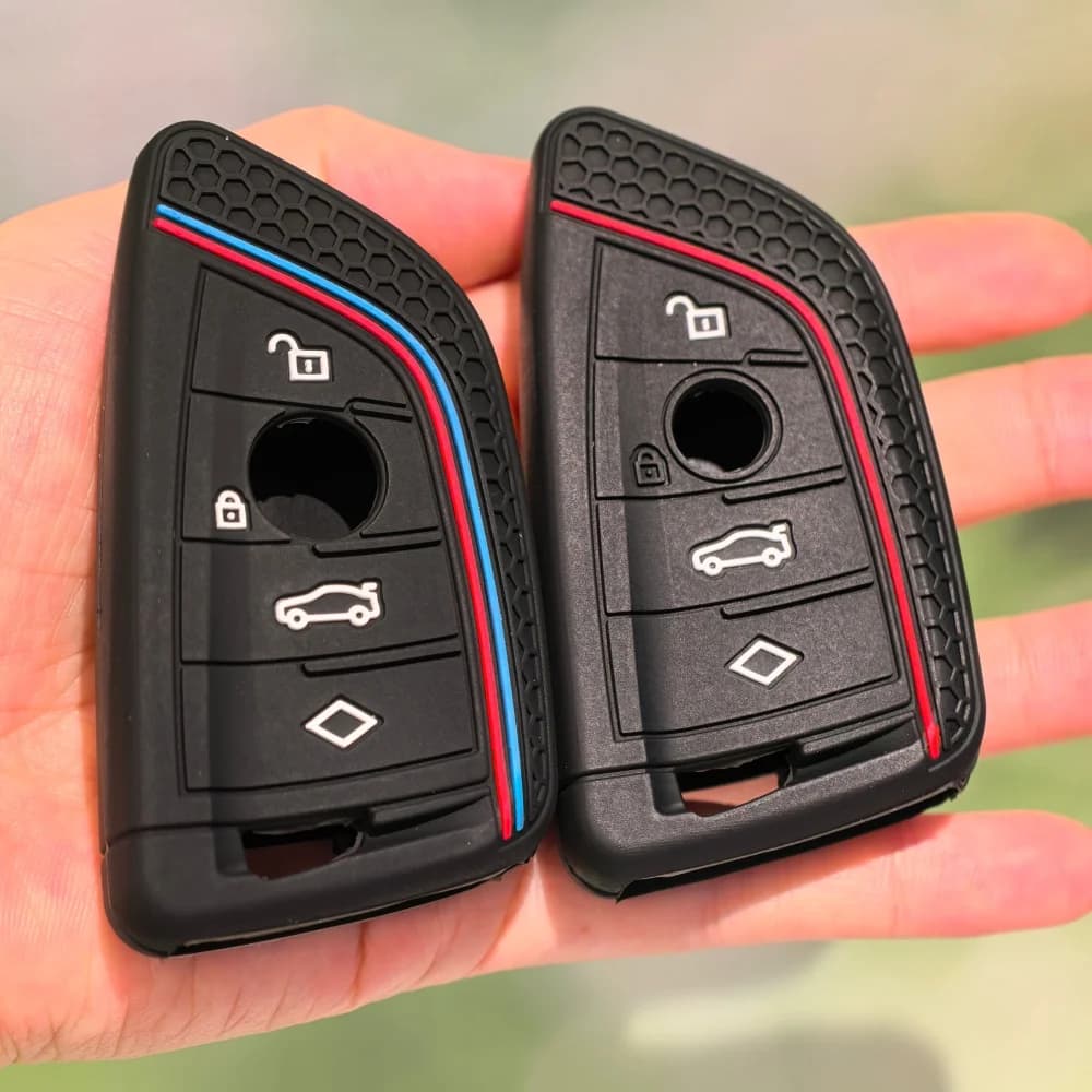 Per BMW X1 X3 X4 X5 X6 Serie 1 2 3 5 7 G20 G02 G05 G31 G23 F34 F15 F40 IX3 Silicone Chiave A Distanza Dell'automobile Della Copertura Portachiavi Caso Chiave