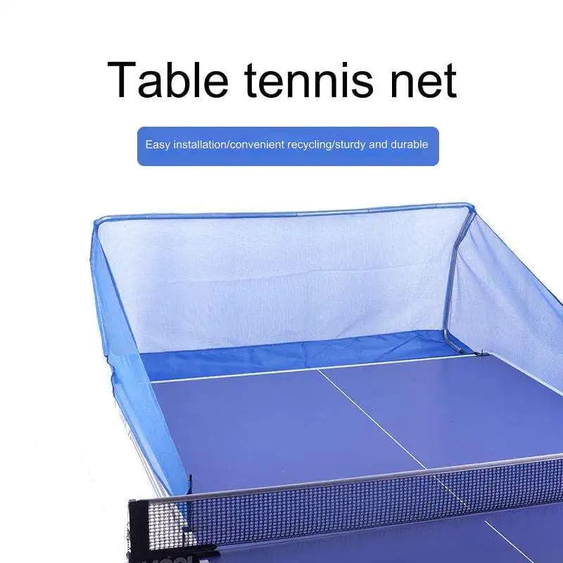 Asenver Table Tennis Ball Catch Net Multi-Ball Training Ping Pong Ball Recycling Collector Net Stable Frame Ball Collection Net
