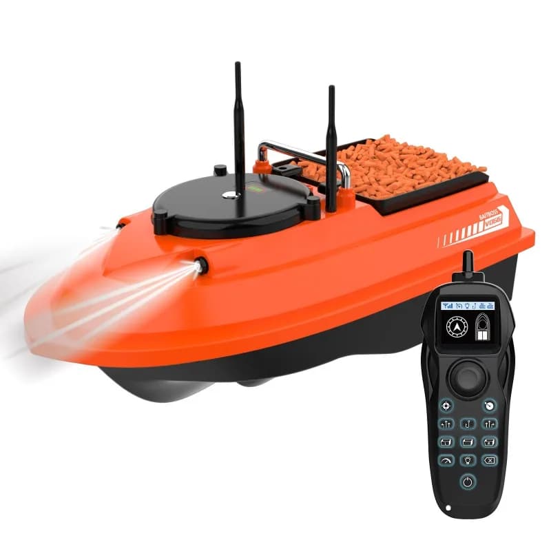 Barca nidificante 12V ad alta potenza, barca telecomandata speciale per la pesca in rete, vela a lunga distanza, potenza elevata 1KM