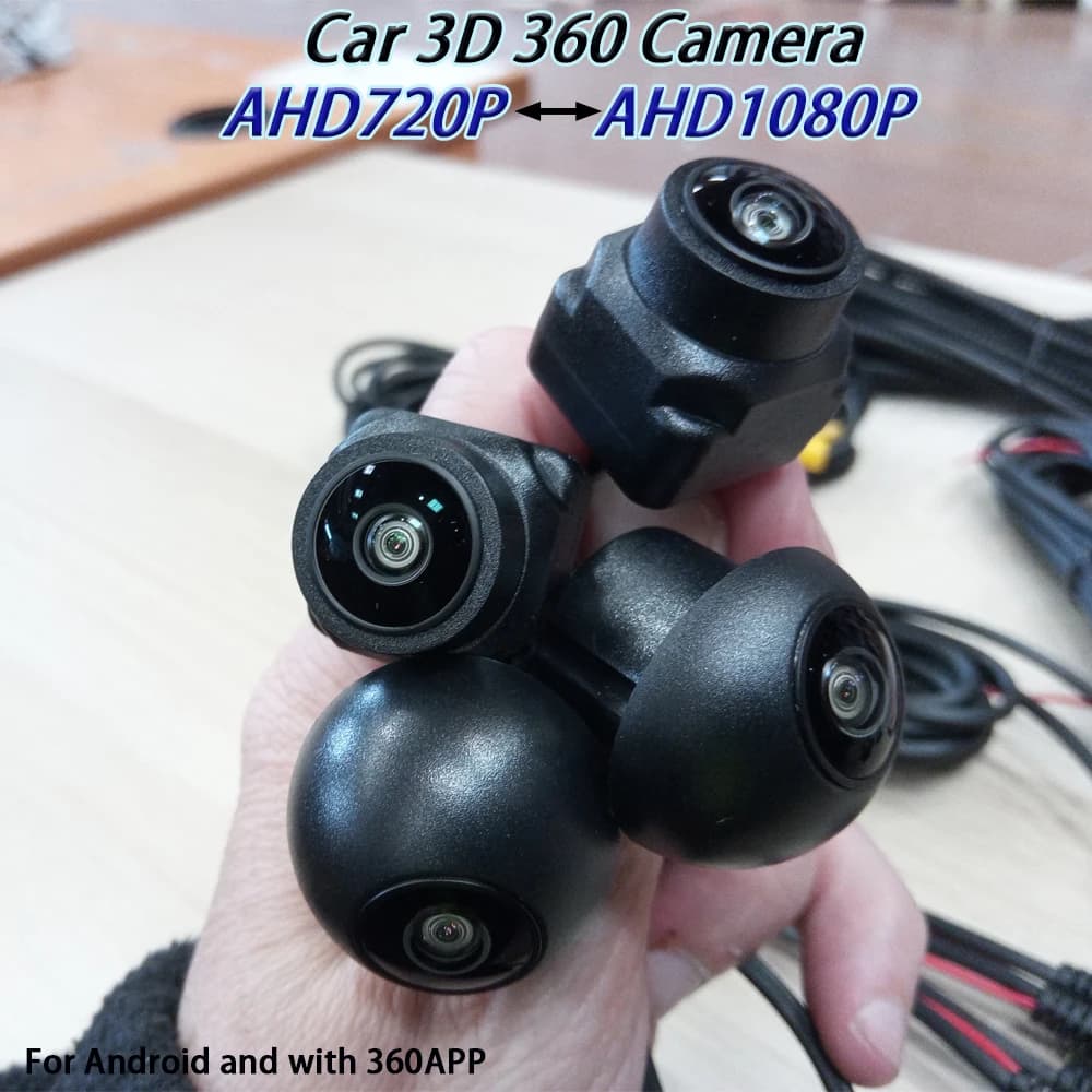 360 Car camera Panoramic image system HD 3D AHD 1080P 720P For Android 360app Waterproof antifreeze suitable for winter spring