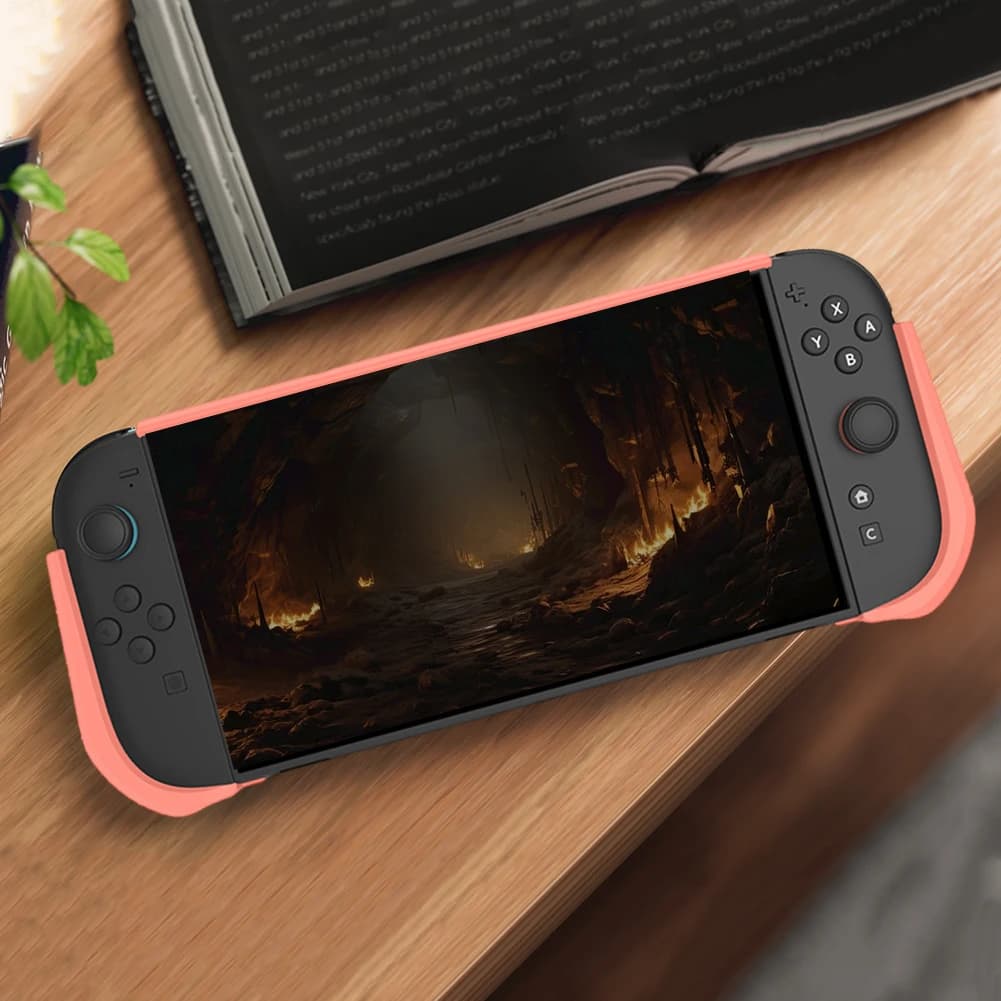 Custodia protettiva con impugnatura in TPU Custodia protettiva Custodia in pelle con impugnatura per custodia Nintendo Switch2