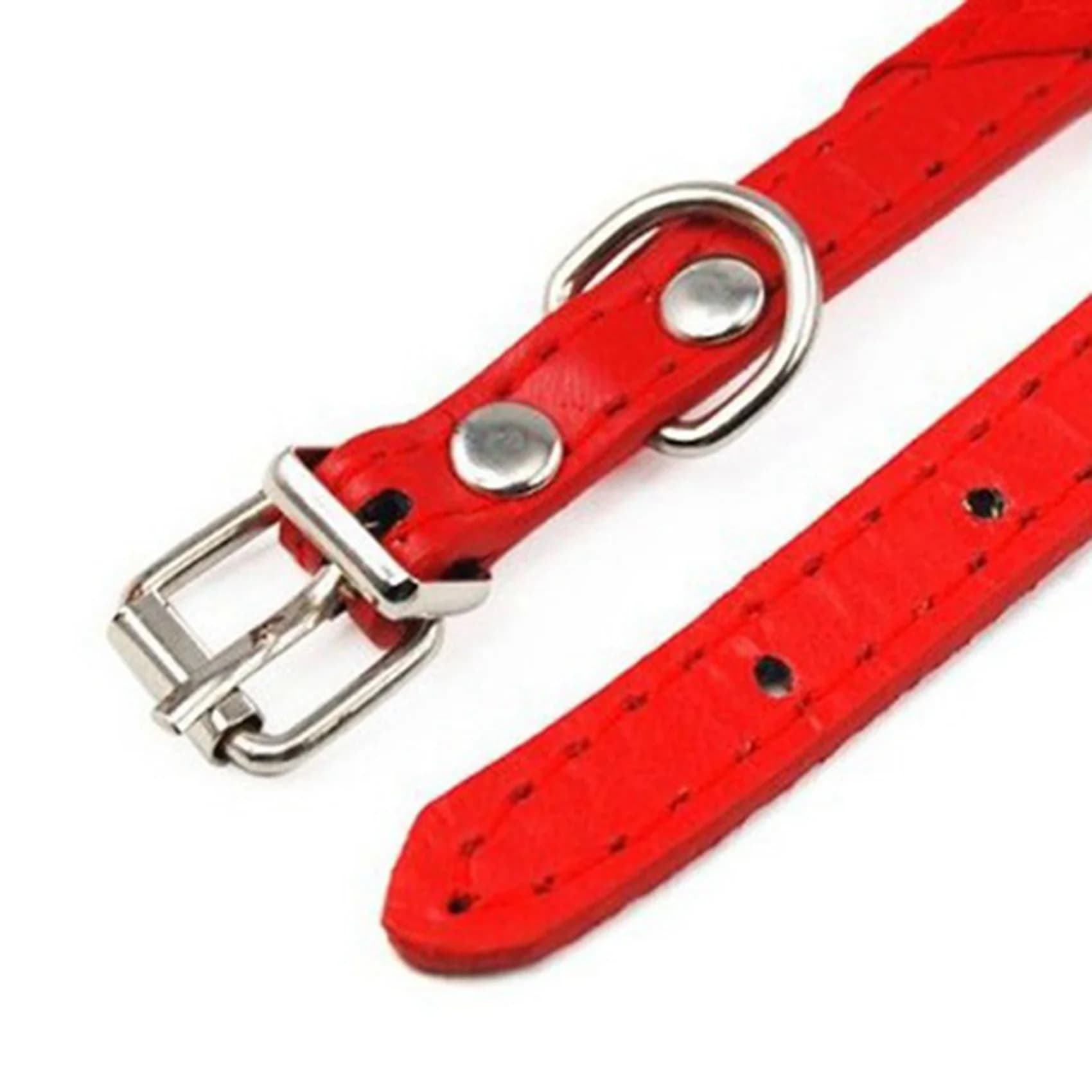 VELIF-2X Collare sciarpa bandana regolabile per cani e gatti, taglia piccola, rosso