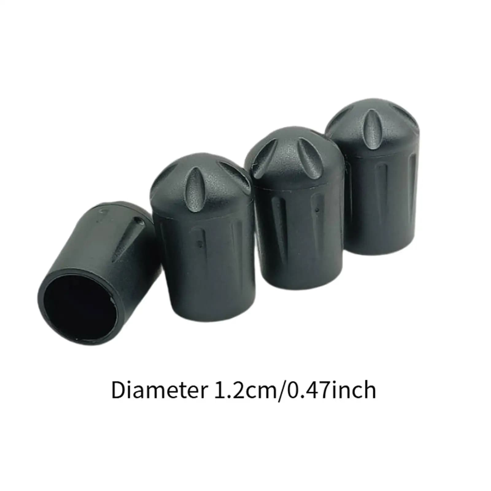 Protezione per Piedi di Sedia da Campeggio Nera, Cappuccio in Gomma Resistente per Gambe, Cuscinetto di Ricambio per Sedie Pieghevoli