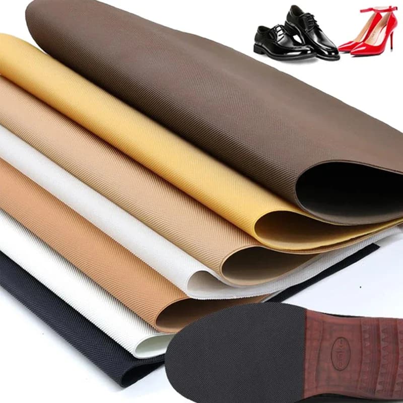 Foglio di suola in gomma antiscivolo per la realizzazione di scarpe riparazione suola protettiva Sneakers suole di ricambio resistenti all'usura per stivali