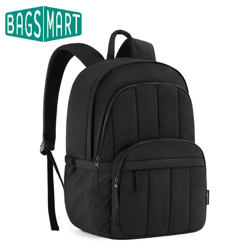 BAGSMAT Zaino scolastico trapuntato per college Zaino per laptop da 15,6 pollici Borsa per libri carina da donna Zaino da viaggio casual resistente all'acqua