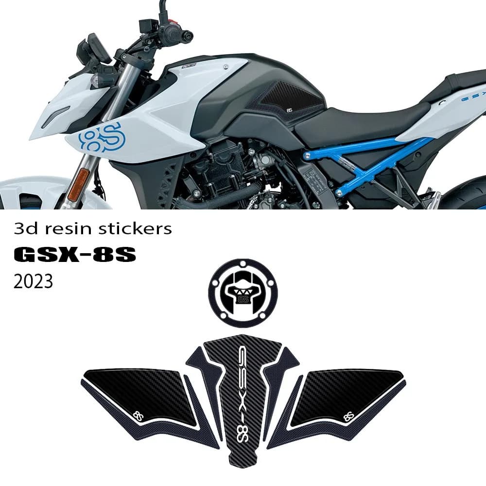GSX-8S 2023 3D Accessori Moto 3D Resina Epossidica Adesivo protezione adesivi kit per GSX 8S 2023 GSX8S