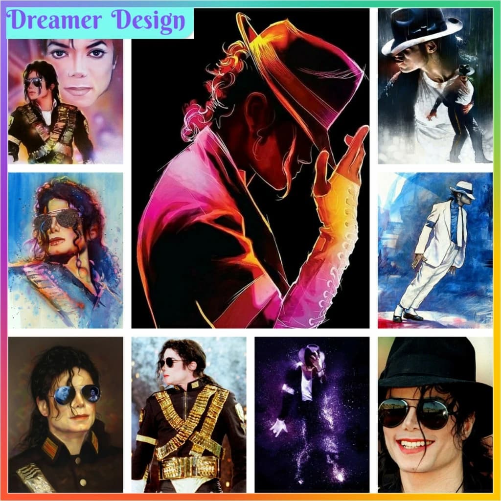 Michael Jackson pittura diamante artigianato punto croce Set 5D fai da te arte mosaico ricamo appeso decorazione della casa regalo novità Set