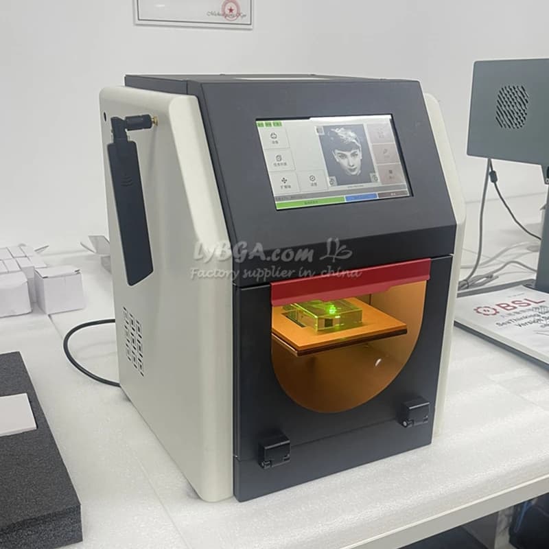 LY Mini Glass Crystal Laser Marking Machine Desktop 2D/3D Interior Cutlery Equipment Green Light Wavelength 532nm