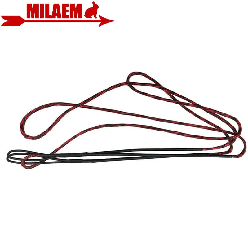 12/14/16 Fili Tiro con l'arco Arco ricurvo Arco lungo Sostituisci la corda per arco Fit 48''-70'' Arco nero e rosso Accessori per tiro con la corda
