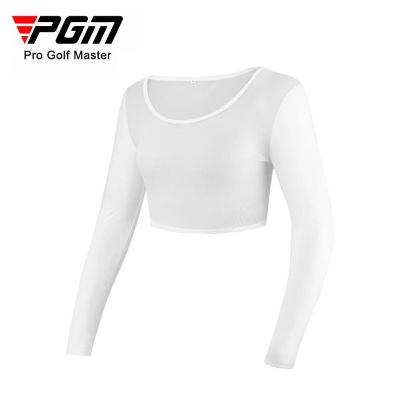 PGM Golf Women Sunscreen Primer Ice Silk Camicie a mezza lunghezza a maniche lunghe Abbigliamento stagionale YF203