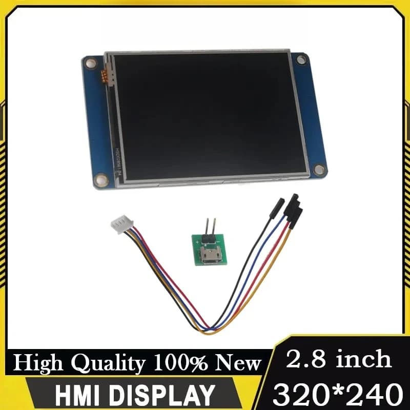 Modulo Display HMI NX3224T028 da 2,8 Pollici, Schermo LCD TFT Touch Resistivo 320x240, Pannello UART 5V per Arduino ESP32 Raspberry Pi