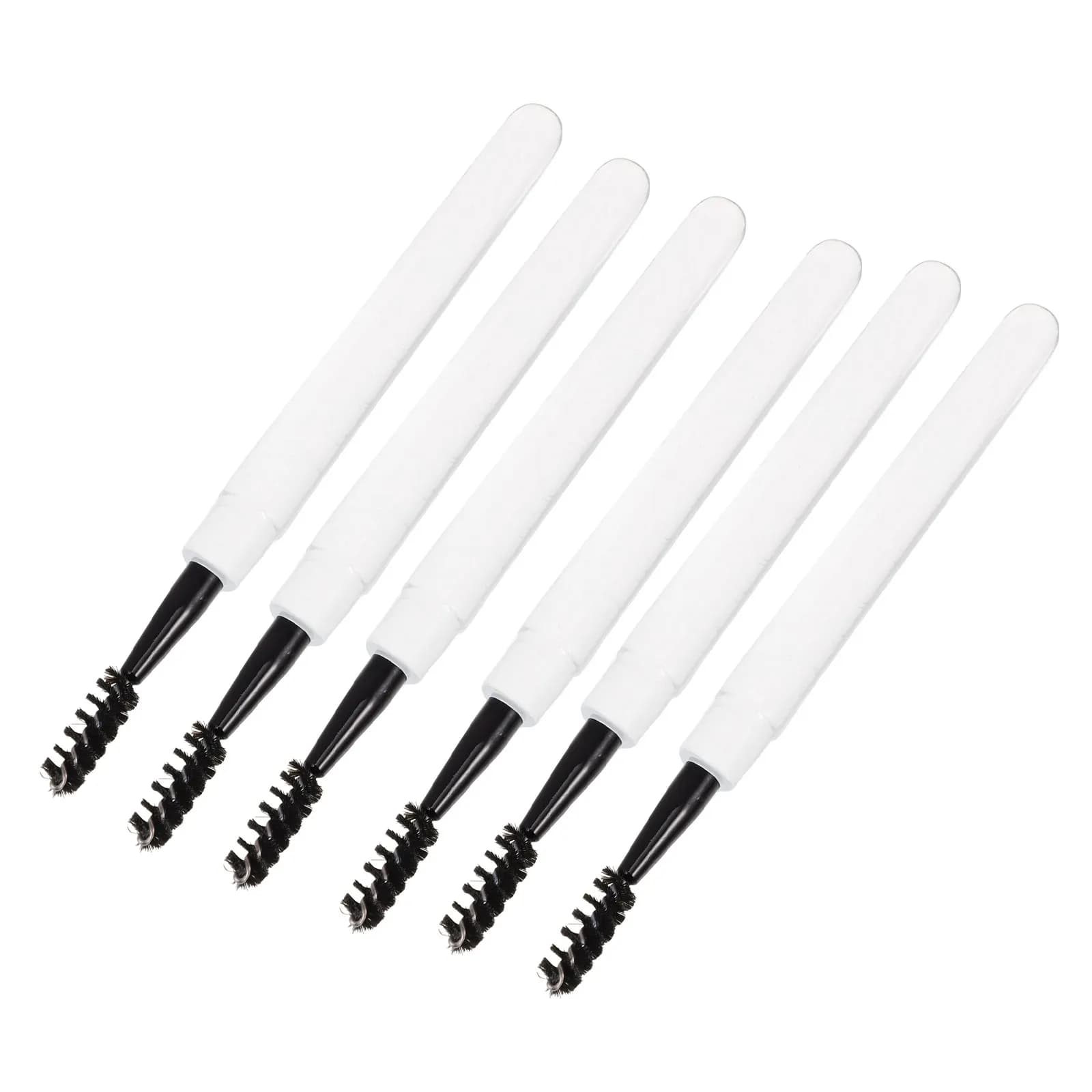 Set di 6 Spazzole per Ciglia Ergonomiche in Plastica, Pettine per Sopracciglia, Strumento per Trucco, Applicatore di Mascara, Bacchetta per Trucco Ciglia per Donne