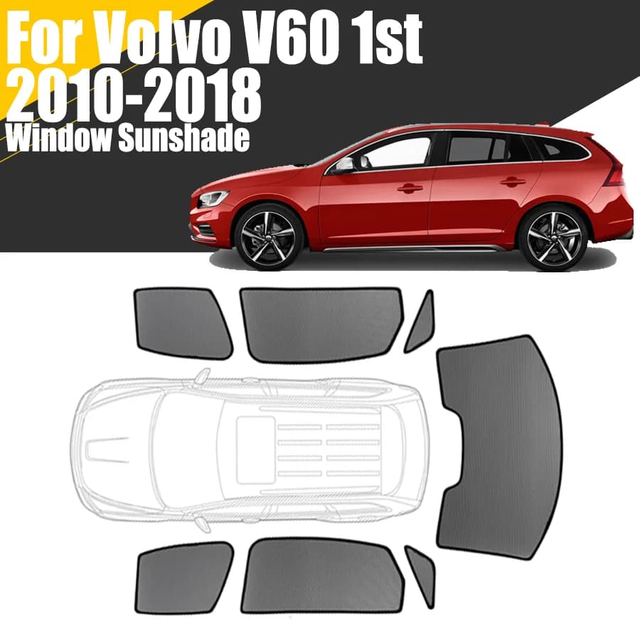 Personalizzato Magnete Finestra di Automobile Parasole Per Volvo V60 1st 2011 - 2018 Tenda Maglia Parabrezza Anteriore 2012 2013 2014 2015 2016 2017