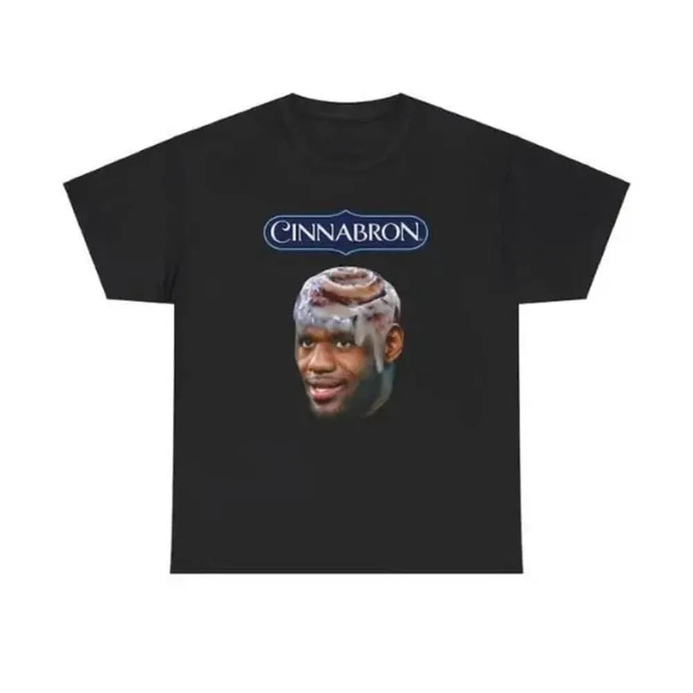 [100% Cotton] Cinnabron LeBron James Meme T-Shirt, Funny t-shirt, Unisex T-shirt Golf Gift T-Shirt For Men and Women