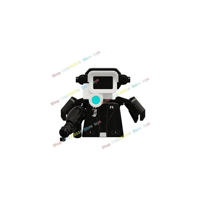 Mini Wc Man Skibidi TV Man MOC Anime Block Monitor Cameraman Action Figures Building Blocks Giocattolo fai da te per bambini Regali di Halloween