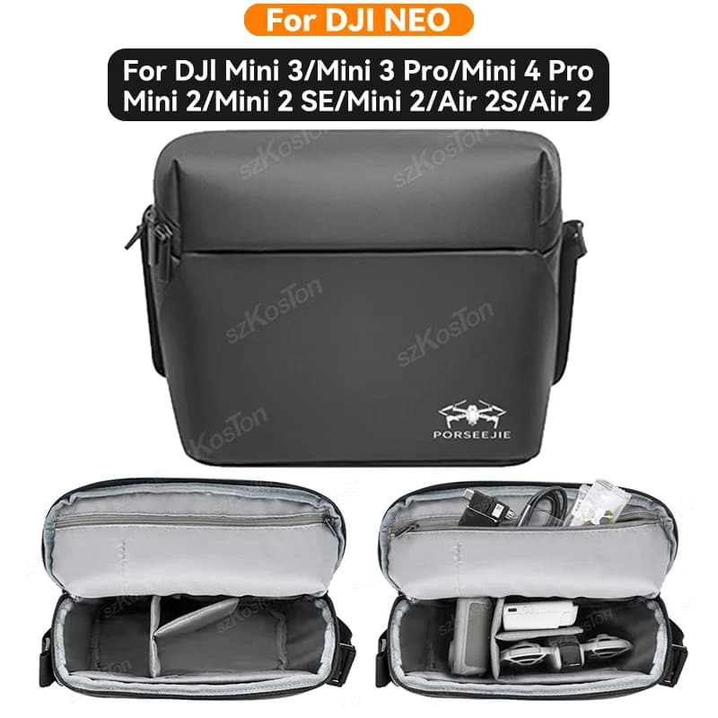 Zaino per DJI Neo borsa a tracolla per il trasporto borsa da viaggio per DJI Mini 4 3 Pro/Air 2S/Mini 4K/Mini 3 2 accessori per custodia